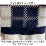 チェック柄ニットベスト Vネック mmcheckv27h | BACKYARD FAMILY | 詳細画像7