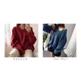 Vネック トップス 裾サイドスリット入り | BACKYARD FAMILY | 詳細画像17