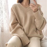 Vネック トップス 裾サイドスリット入り | BACKYARD FAMILY | 詳細画像6