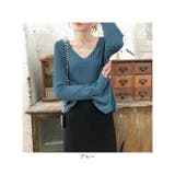 ベーシック リブVネックニットトップス | BACKYARD FAMILY | 詳細画像12 