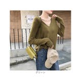 ベーシック リブVネックニットトップス | BACKYARD FAMILY | 詳細画像16 