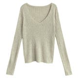 ベーシック リブVネックニットトップス | BACKYARD FAMILY | 詳細画像9 