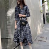 シャツワンピース フィッシュテール チェック柄 | BACKYARD FAMILY | 詳細画像7