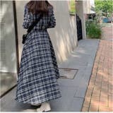 シャツワンピース フィッシュテール チェック柄 | BACKYARD FAMILY | 詳細画像8