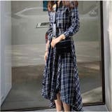 シャツワンピース フィッシュテール チェック柄 | BACKYARD FAMILY | 詳細画像9