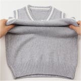 キッズ ニット ベスト vネック スクール | BACKYARD FAMILY | 詳細画像12 