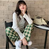 ストレートパンツ チェック柄 裏ボア 裏起毛 防寒 おしゃれ | BACKYARD FAMILY | 詳細画像8 