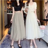 フレアスカート シフォン ボトムス | BACKYARD FAMILY | 詳細画像14 