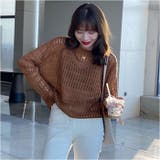 透かし編みニット トップス ショート丈 | BACKYARD FAMILY | 詳細画像9