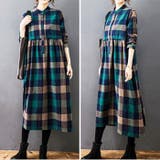 チェック柄 シャツワンピース  | BACKYARD FAMILY | 詳細画像4 