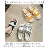 スニーカー風サンダル かかと無し | BACKYARD FAMILY | 詳細画像3 