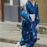 浴衣セット 紺青 花柄 | BACKYARD FAMILY | 詳細画像12