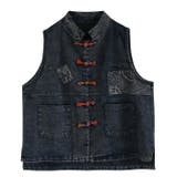 デニムベスト チャイナボタン アウター | BACKYARD FAMILY | 詳細画像10 