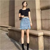 キュロットデニムスカート ボトムス | BACKYARD FAMILY | 詳細画像7 