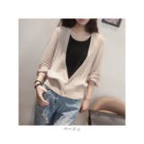 ショートカーディガン リブ ボリューム袖 | BACKYARD FAMILY | 詳細画像12 