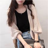 ショートカーディガン リブ ボリューム袖 | BACKYARD FAMILY | 詳細画像3 