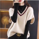 ベスト Vネック オーバーサイズ | BACKYARD FAMILY | 詳細画像8 