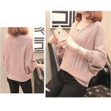 Vネックニット トップス バルーン袖 | BACKYARD FAMILY | 詳細画像8 