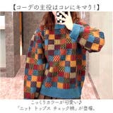 ニット トップス チェック柄 | BACKYARD FAMILY | 詳細画像2 