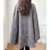 ポンチョ風ジャケット アウター チェック柄 | BACKYARD FAMILY | 詳細画像15 