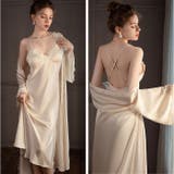 ルームウェア ロングキャミワンピース ガウンセット | BACKYARD FAMILY | 詳細画像3