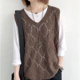 ニットベスト レディース  | BACKYARD FAMILY | 詳細画像9 