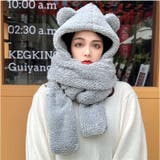 フード付きマフラー 一体型手袋 ポケット かわいい | BACKYARD FAMILY | 詳細画像3 