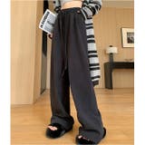 ワイドパンツ 裏起毛 レディース 秋冬 | BACKYARD FAMILY | 詳細画像4 