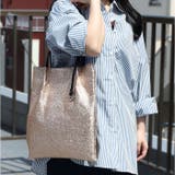 cooco メタリックツマミハンドルフラットトートバッグ | BACKYARD FAMILY | 詳細画像11 
