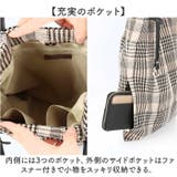 cooco チェック柄ツマミハンドルフラットトートバッグ | BACKYARD FAMILY | 詳細画像5 