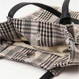 cooco チェック柄ツマミハンドルフラットトートバッグ | BACKYARD FAMILY | 詳細画像10 