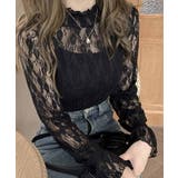 シースルー長袖レース ブラウス | BACKYARD FAMILY | 詳細画像5