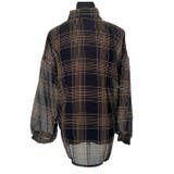 長袖チェックシアーシャツブラウス | BACKYARD FAMILY | 詳細画像11 