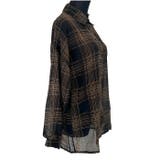 長袖チェックシアーシャツブラウス | BACKYARD FAMILY | 詳細画像10 