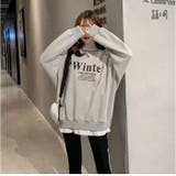 重ね着風トップス ロゴ付き 裏起毛 | BACKYARD FAMILY | 詳細画像5 