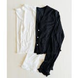 パールボタンシアーショートカーディガン | BACKYARD FAMILY | 詳細画像15 