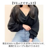 フロントねじり シャツブラウス Vネック | BACKYARD FAMILY | 詳細画像4 