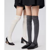 シアー切り替えリブニーハイソックス | BACKYARD FAMILY | 詳細画像12 