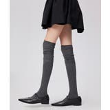 シアー切り替えリブニーハイソックス | BACKYARD FAMILY | 詳細画像5 