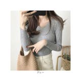 Vネックニット トップス | BACKYARD FAMILY | 詳細画像14