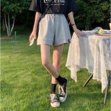 スウェットショートパンツ レディース ウエストゴム ゆったり | BACKYARD FAMILY | 詳細画像4 