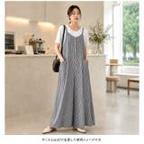 オールインワン ストライプ サロペット ロングパンツ レディース | BACKYARD FAMILY | 詳細画像11 