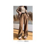 コーデュロイ ハイウエスト ワイドパンツレディース 美脚 | BACKYARD FAMILY | 詳細画像12 