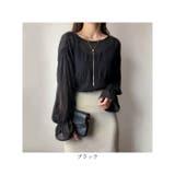 ブラウス トップス 長袖 ボリューム袖 ゆったり 透け感  | BACKYARD FAMILY | 詳細画像13 