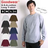 Goodwear 2w7 8518 袖リブ ポケット付き ロングTシャツ | BACKYARD FAMILY | 詳細画像1