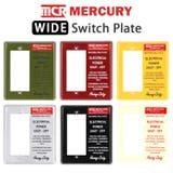MERCURY ワイドスイッチプレート ME0496 | BACKYARD FAMILY | 詳細画像1 