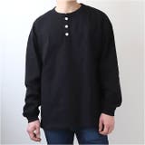 Goodwear USAコットン袖リブヘンリーネックロンT | BACKYARD FAMILY | 詳細画像1