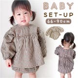 ベビーセットアップ ギンガムチェック yknz7777 | BACKYARD FAMILY | 詳細画像1