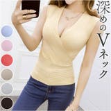 Vネックトップス ノースリーブ mmvtn25e | BACKYARD FAMILY | 詳細画像1