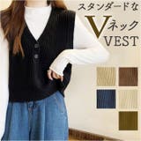 Vネックベスト カジュアル ノースリーブ mmcvest27d | BACKYARD FAMILY | 詳細画像1 